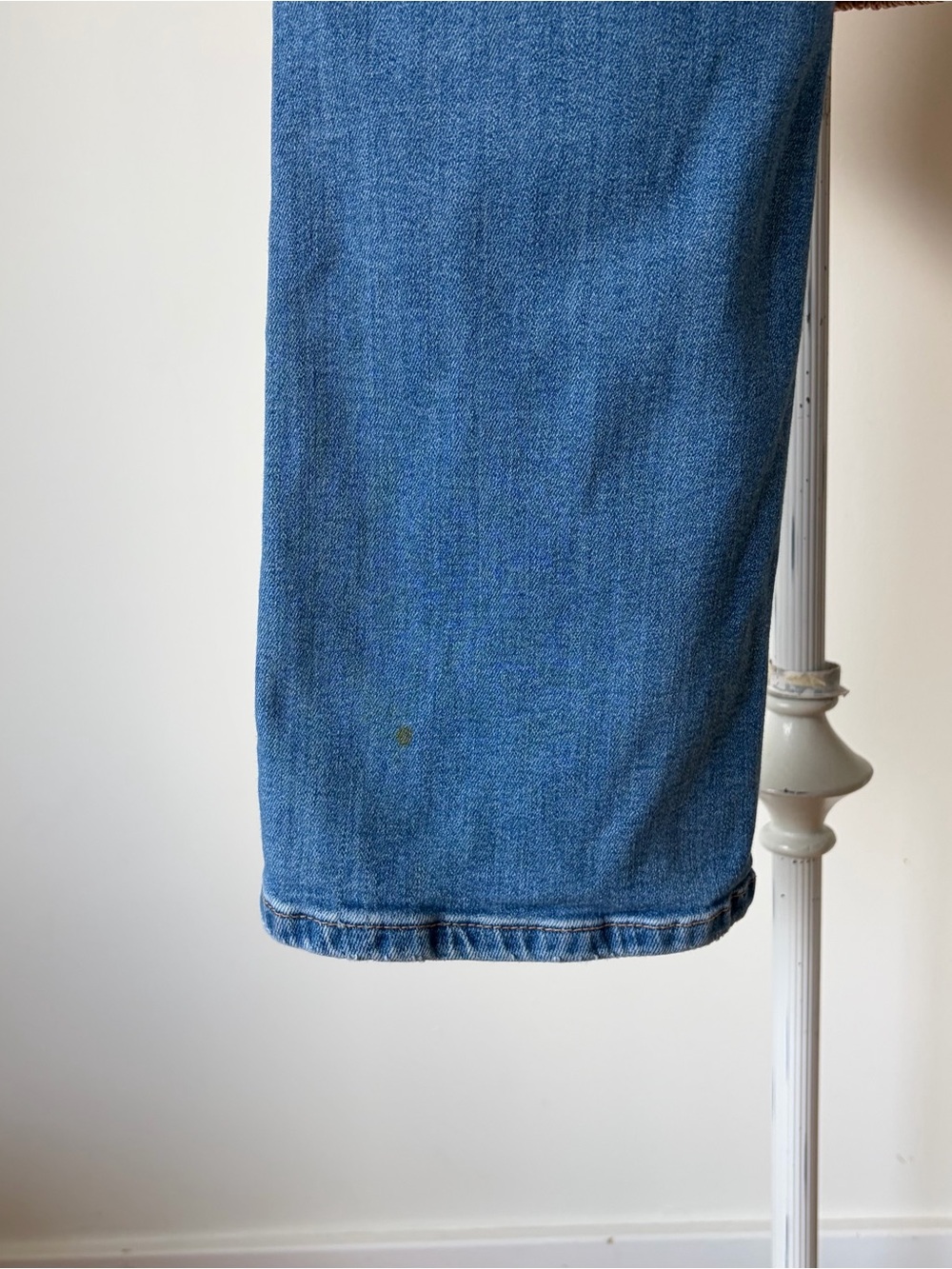 Anthropologie Pilcro Crop Flare High Rise Stretch Blue Wash Denim Jeans Size 28 - Picture 5 of 6